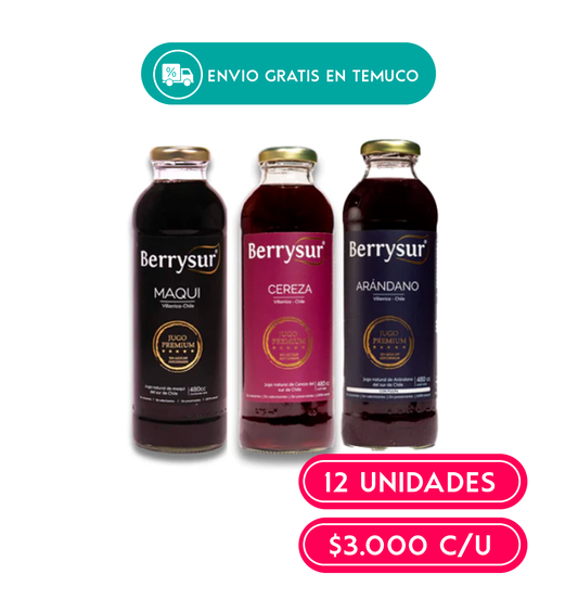 Pack de Jugos Berrysur Premium