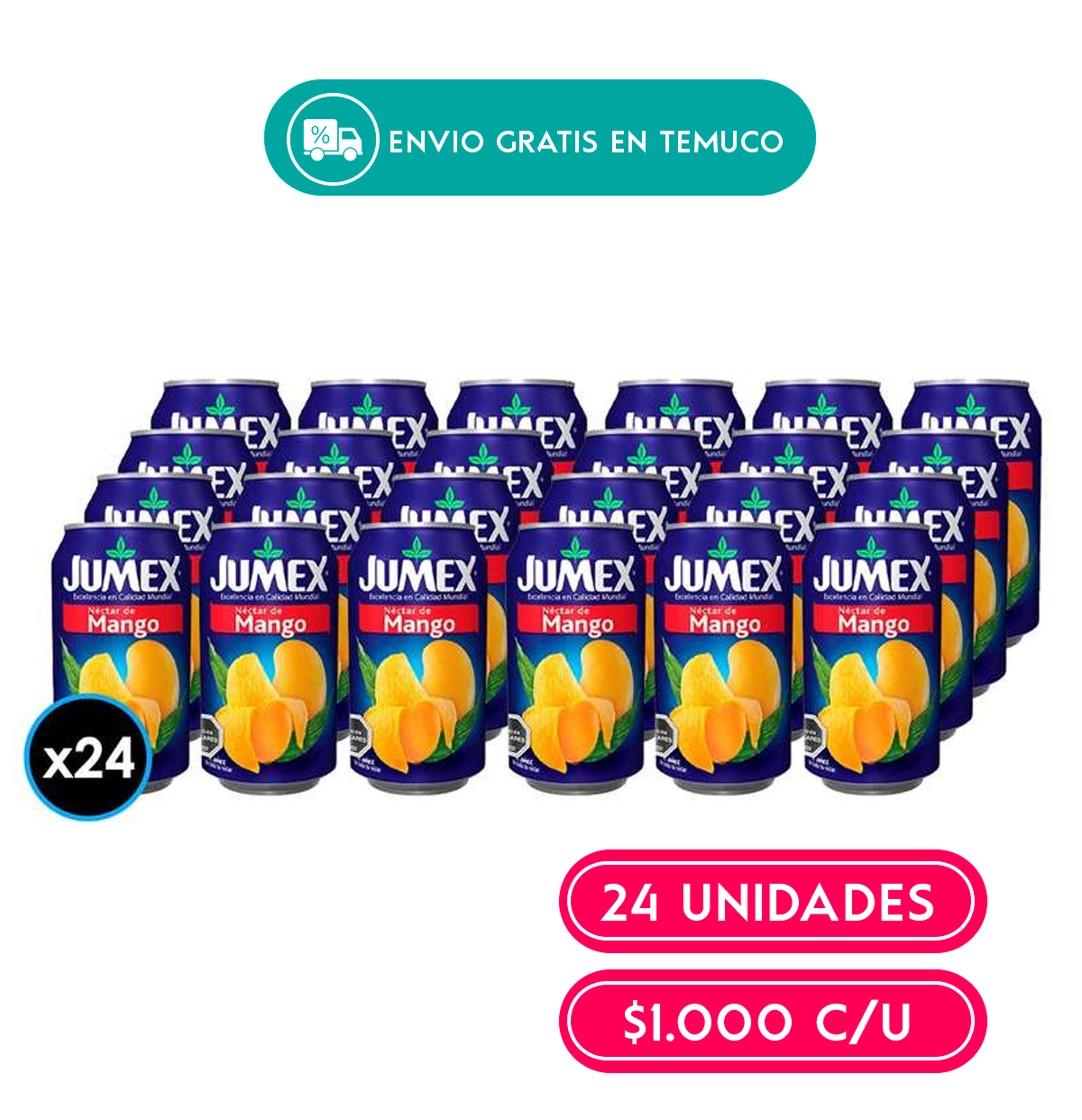 Caja de  Nectar Jumex 335ml,