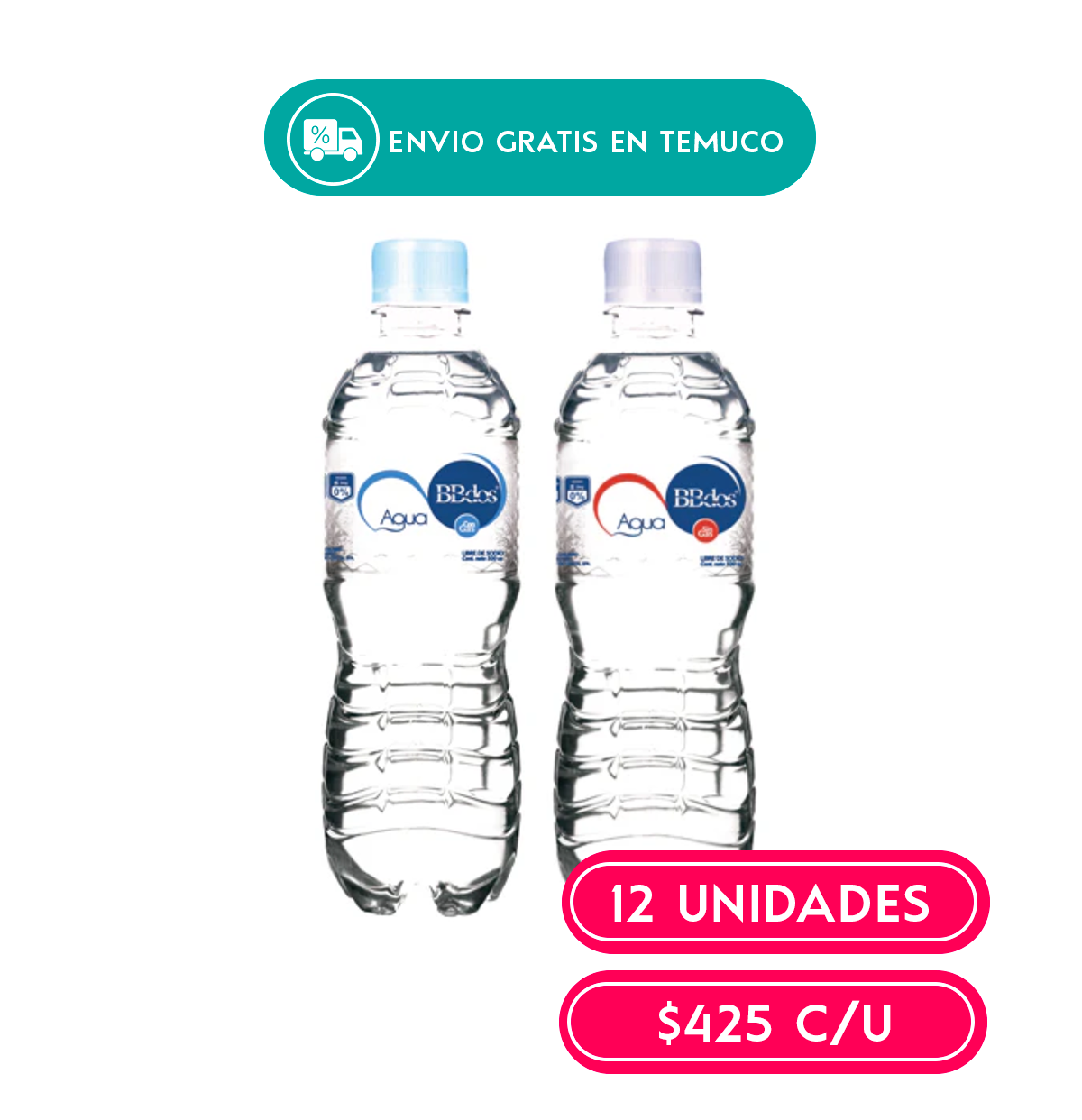 Pack Agua Purificada Con y Sin Gas